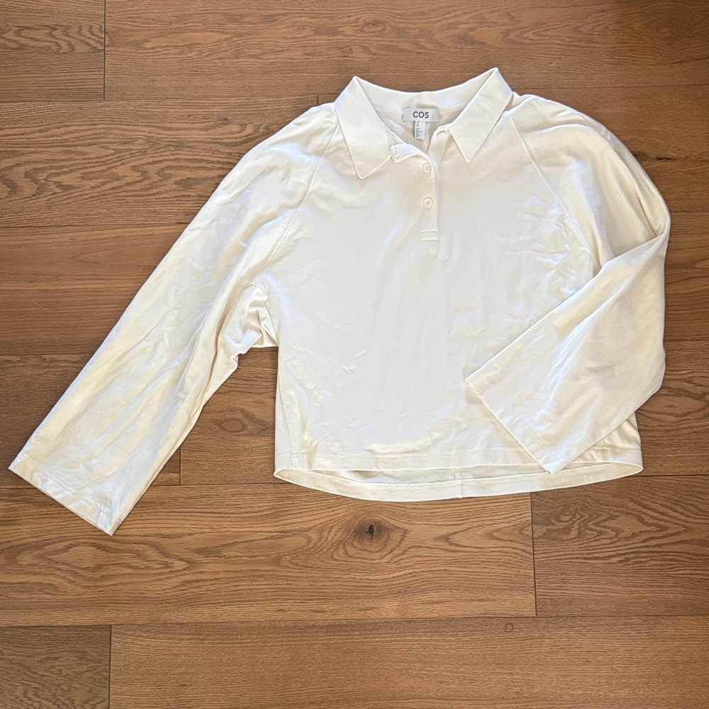 COS White Long Sleeve Shirt